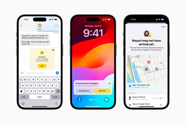 Ưu điểm của chức năng Check In có trong iMessage iPhone sử dụng hệ điều hành iOS 17